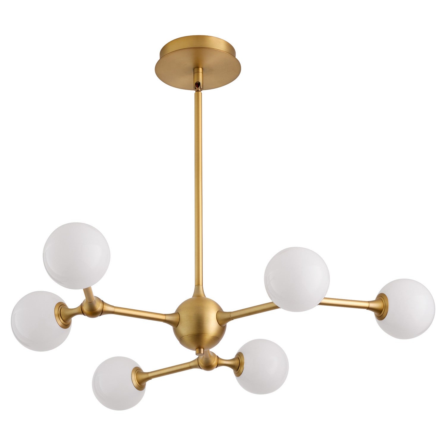 Quorum - 3-646-56 - LED Chandelier - Orbe - Brushed Brass