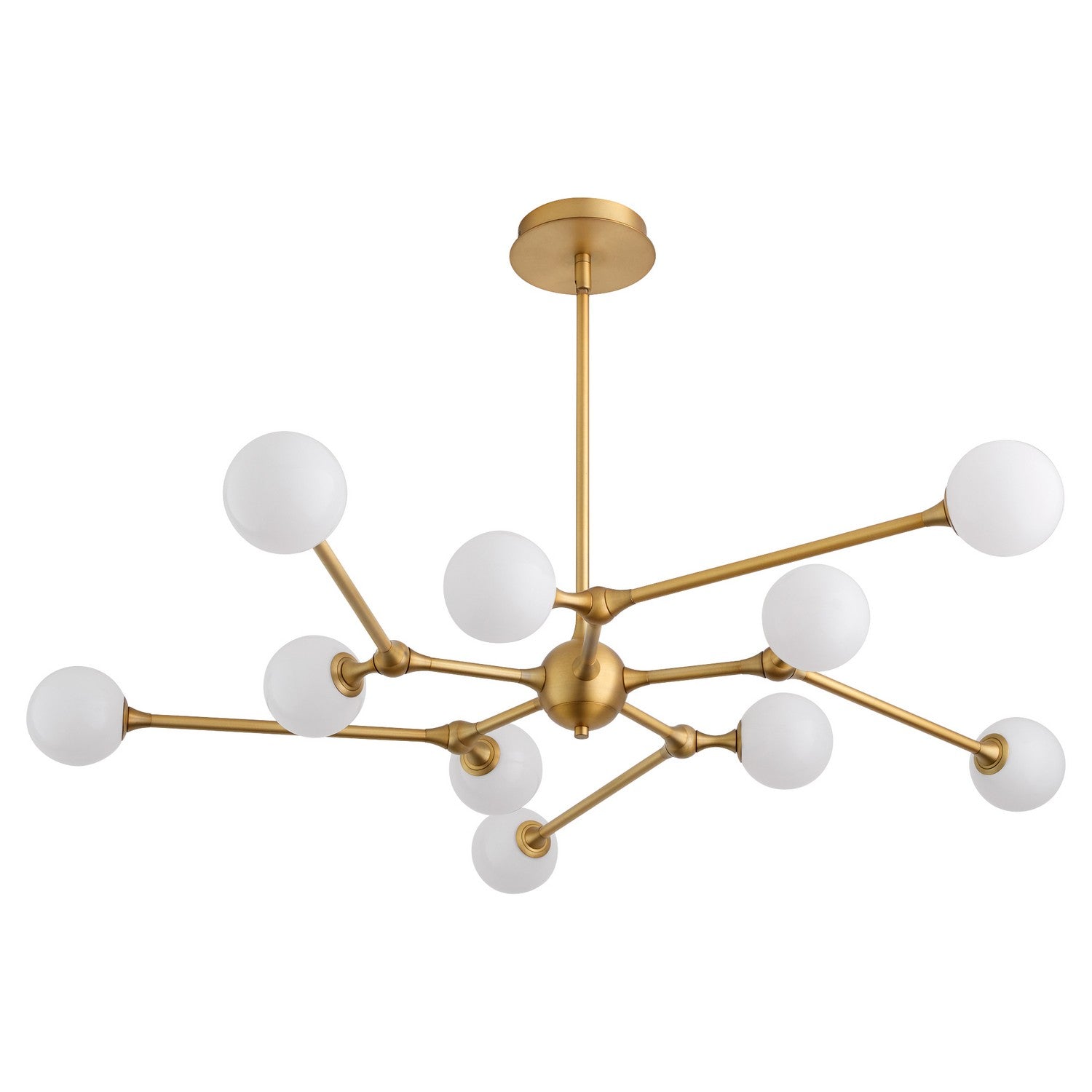 Quorum - 3-647-56 - LED Chandelier - Orbe - Brushed Brass