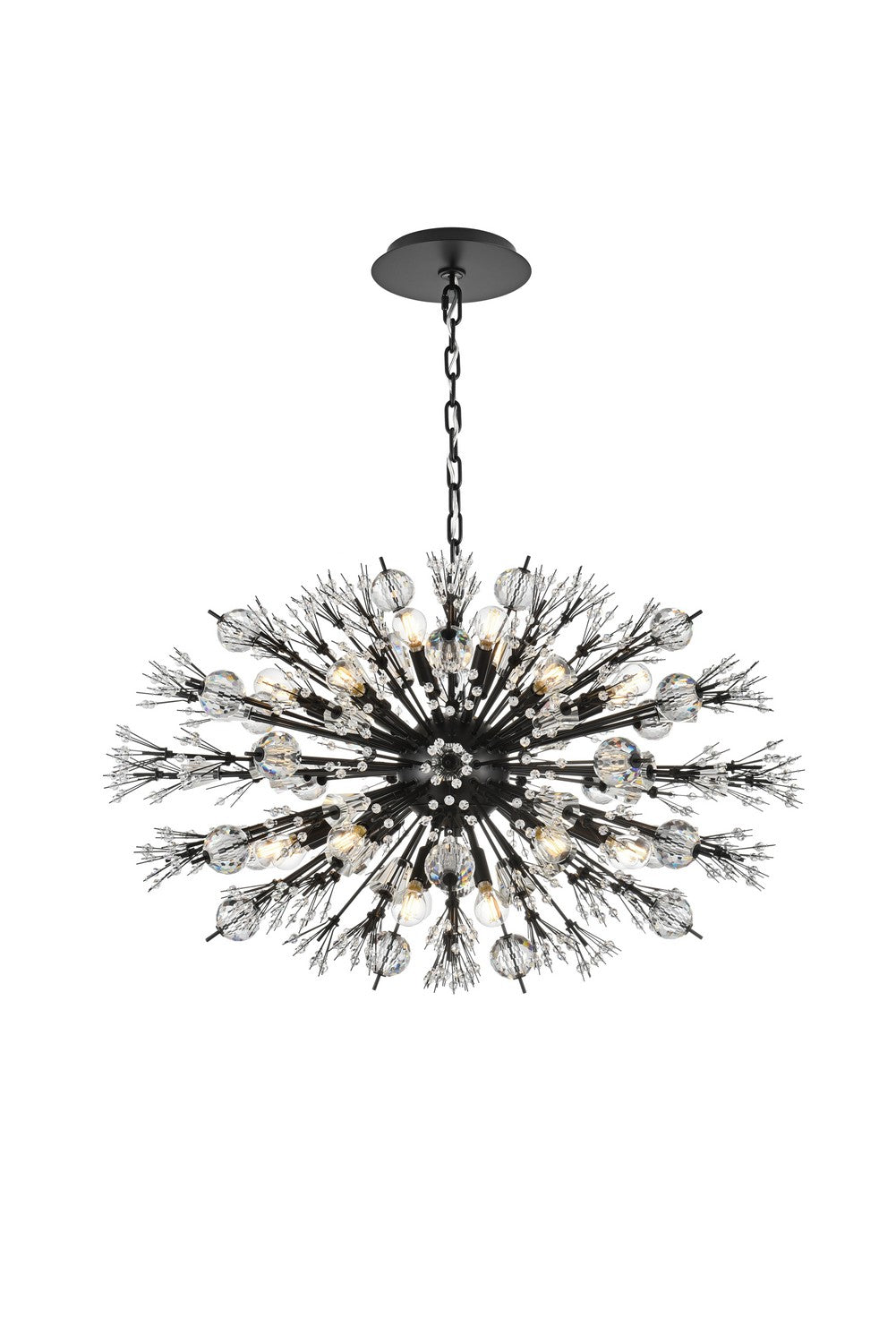 Elegant Lighting - 2550D36BK - 24 Light Pendant - Vera