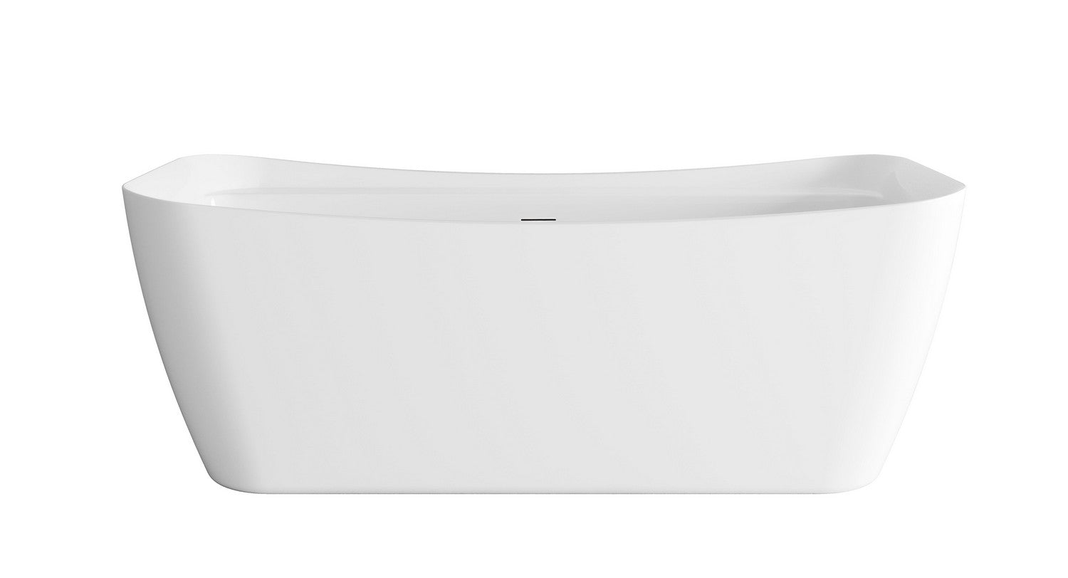 Elegant Lighting - BT10467GW-MBK - Soaking Bathtub - Harrieta