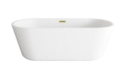 Elegant Lighting - BT10671GW-BGD - Soaking Bathtub - Odette - Glossy White