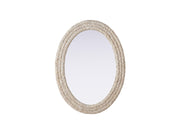 Elegant Lighting - MR4C2736LN - Mirror - Marlowe - Linen White