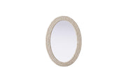 Elegant Lighting - MR4C3042LN - Mirror - Marlowe - Linen White