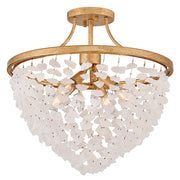 Fredrick Ramond - FR41593DA - LED Semi-Flush Mount - Myra - Distressed Brass