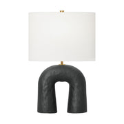 Visual Comfort Studio - HT1081RBC1 - One Light Table Lamp - Aura - Rough Black Ceramic