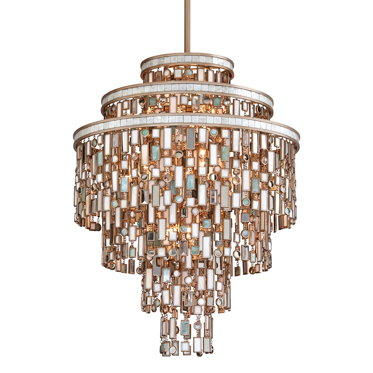Corbett Lighting - 142-413-CPL - 13 Light Chandelier - Dolcetti - Champagne Leaf