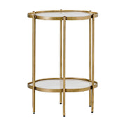 Gabby - SCH-152045 - Flower Table - Clementine - Brushed Brass|White Seagrass