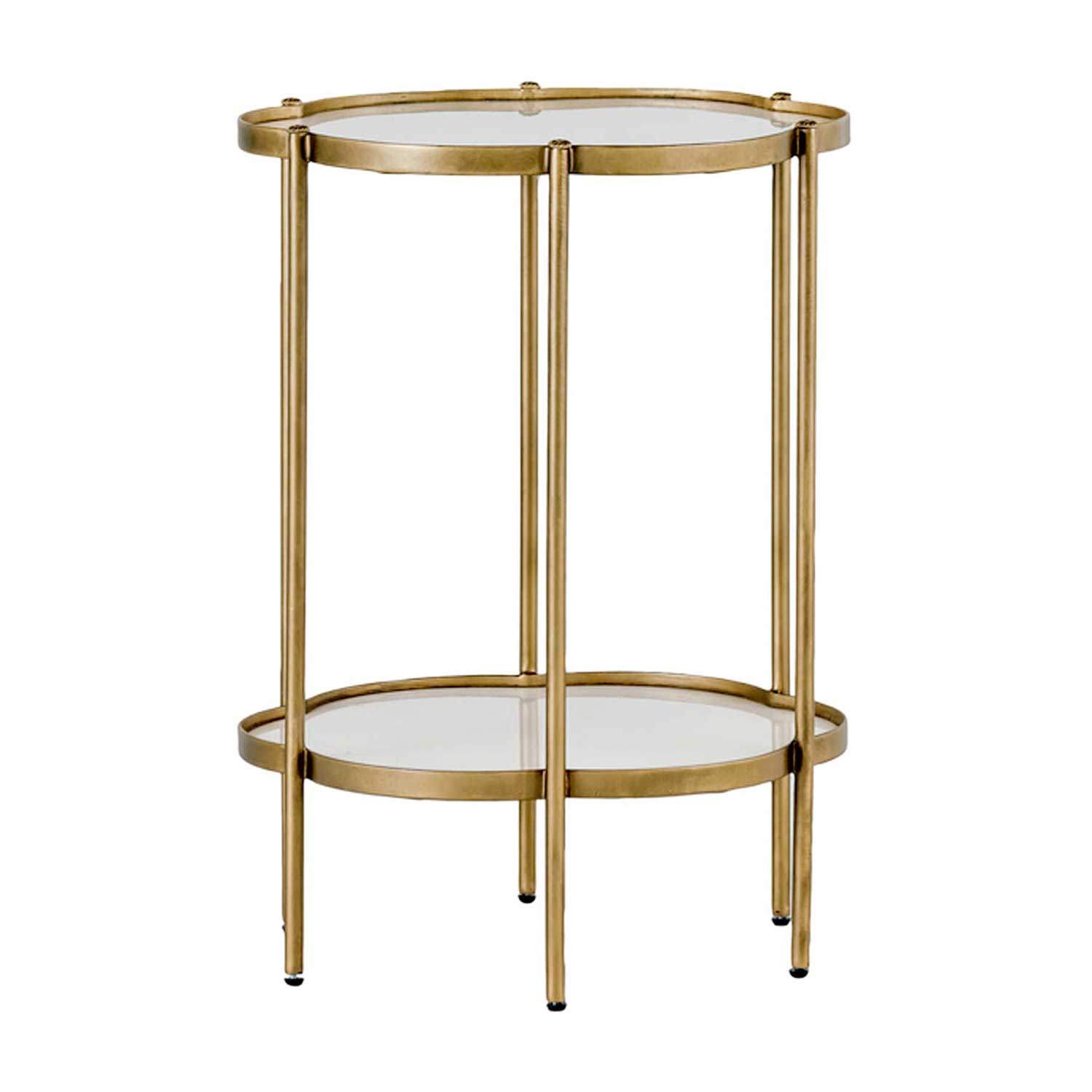 Gabby - SCH-152045 - Flower Table - Clementine - Brushed Brass|White Seagrass