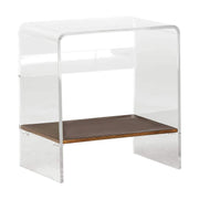 Gabby - SCH-151100 - Table - Sloan Waterfall - Antique Brass|Clear Acrylic