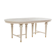 Gabby - SCH-167045 - Dining Table - Rosemary - Cerused White|Stained Gold