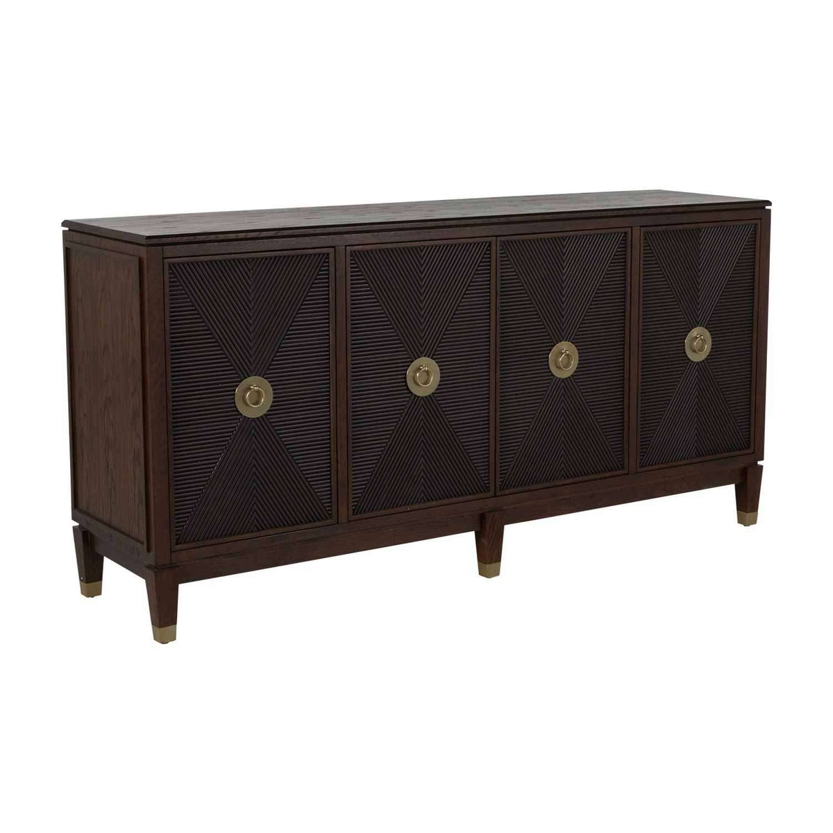 Gabby - SCH-167280 - Cabinet - Saffron - Stainless Champagne|Tuscan Brown