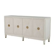 Gabby - SCH-168190 - Cabinet - Strella - Stainless Champagne|Cerused White