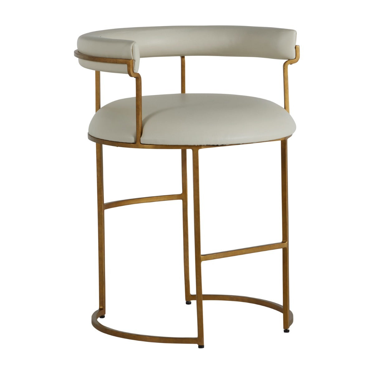 Gabby - SCH-168300 - Counter Height Stool - Mack - Stained Gold|White Leather