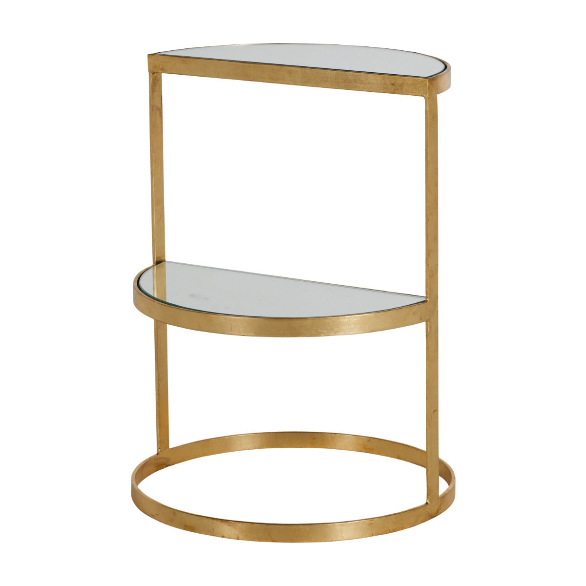 Gabby - SCH-169180 - Side Table - Emmanuel - Royale Leaf|Antique Mirror