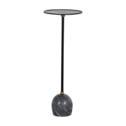 Gabby - SCH-169205 - Drinking Table - Neil - Gunpowder Black|Muted Gold|Galaxy Gray Marble