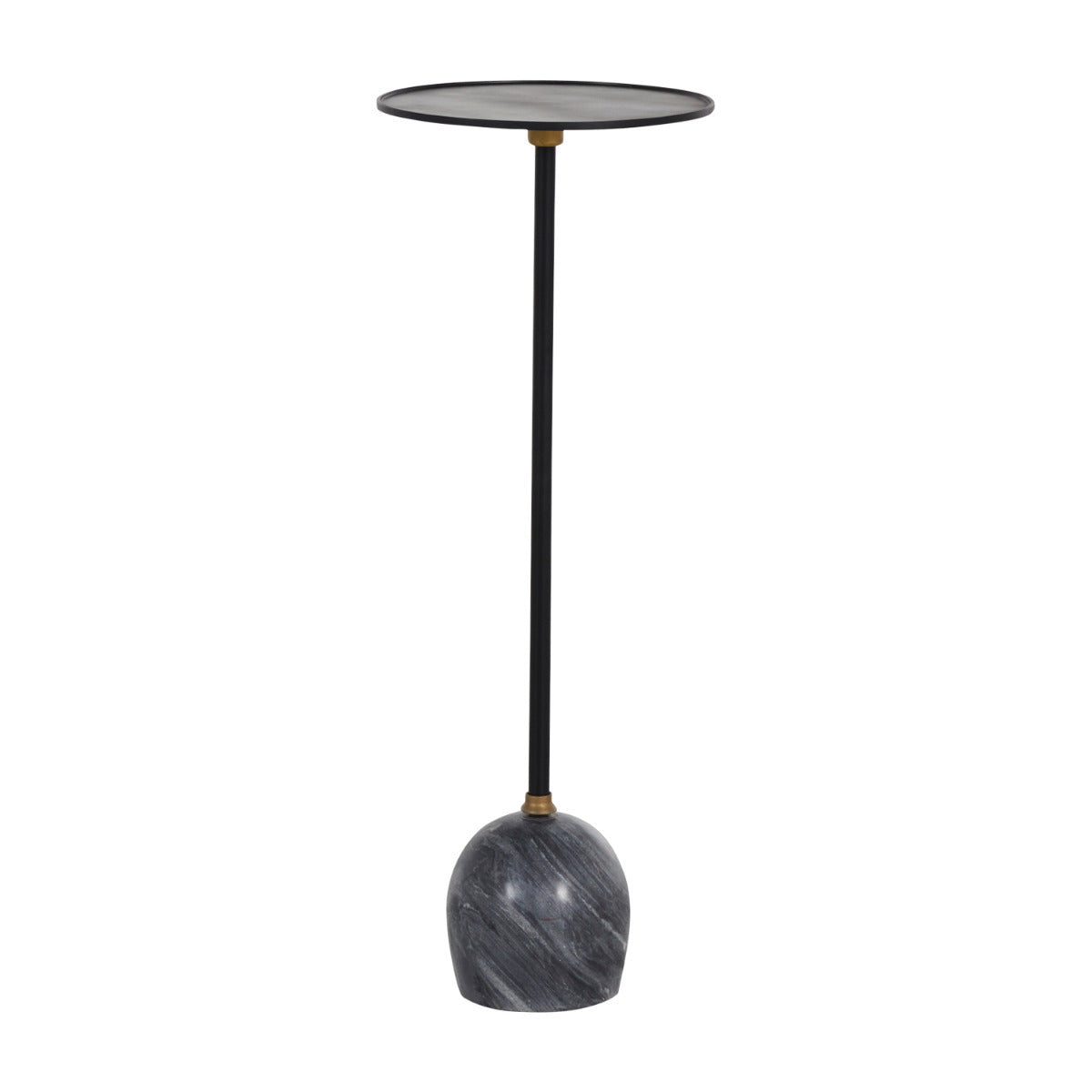Gabby - SCH-169205 - Drinking Table - Neil - Gunpowder Black|Muted Gold|Galaxy Gray Marble