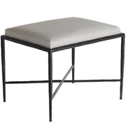 Gabby - SCH-175067 - Stool - Devoe - Natural Ivory Hide|Gunmetal Bronze