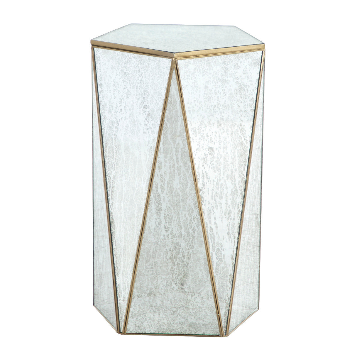Gabby - SCH-175191 - Drinking Table - Tindell - Polished Brass|Mercury Glass