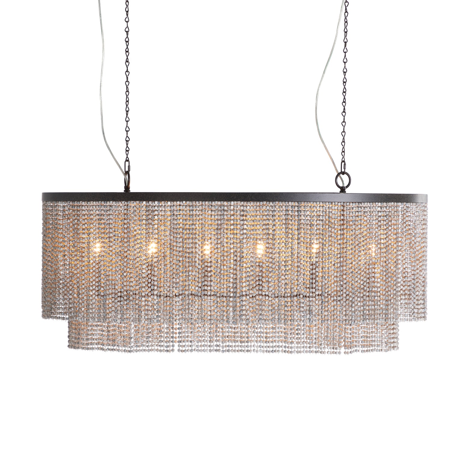 Gabby - SCH-175192 - Six Light Linear Chandelier - Etienne - Venetian Rust|Antique White