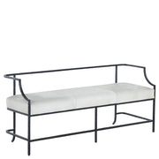 Gabby - SCH-175193 - Bench - Victor - Flat Black|Natural Ivory Hide