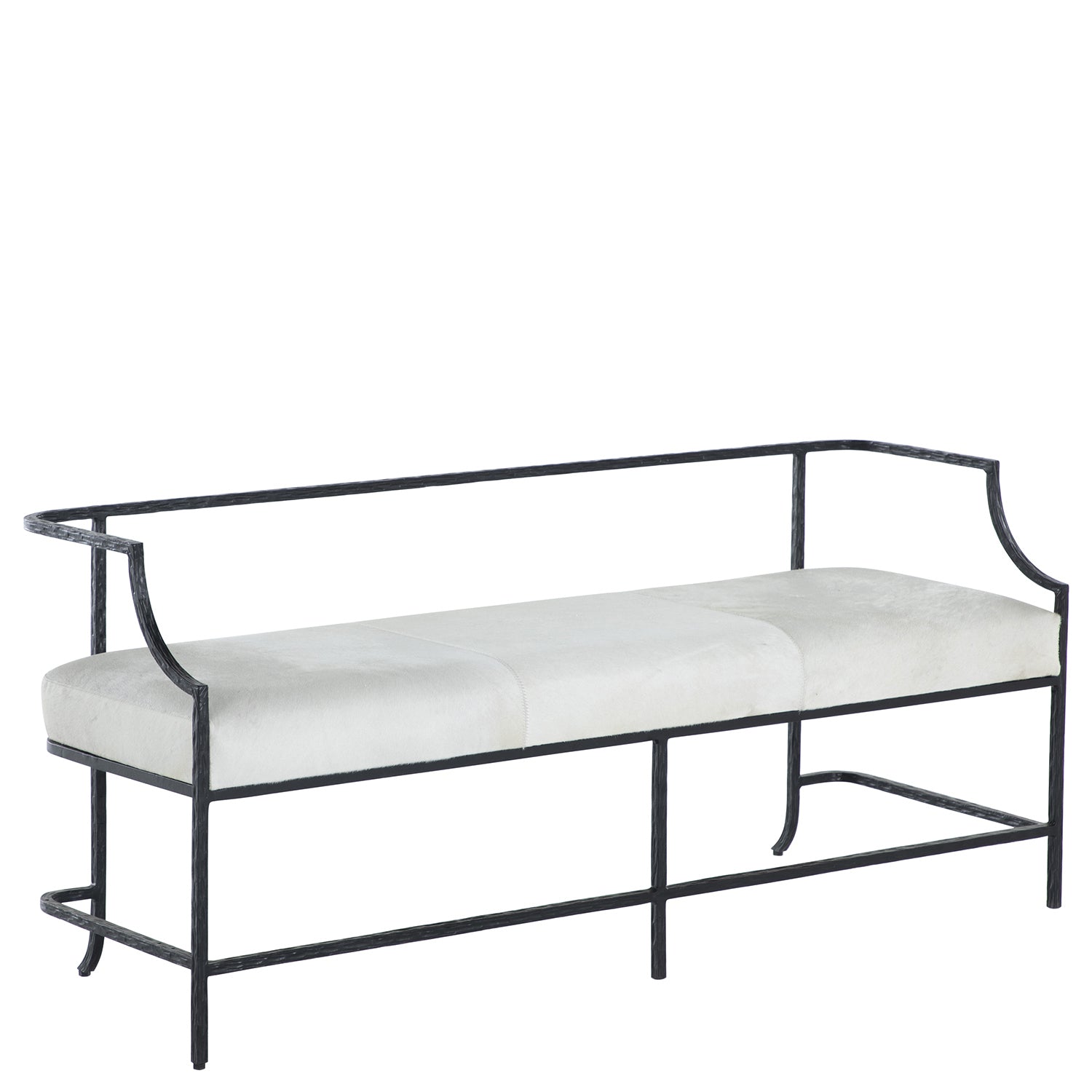 Gabby - SCH-175193 - Bench - Victor - Flat Black|Natural Ivory Hide