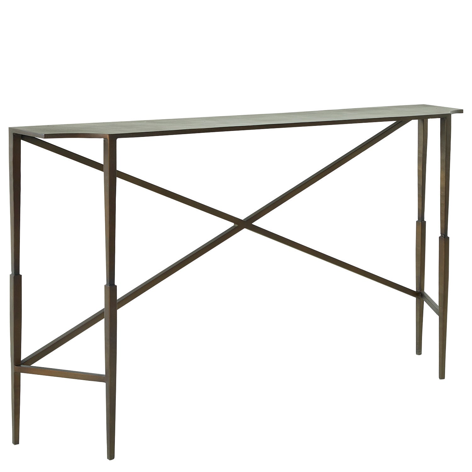 Gabby - SCH-175280 - Console Table - Fennick - Brass|Forged Black Iron