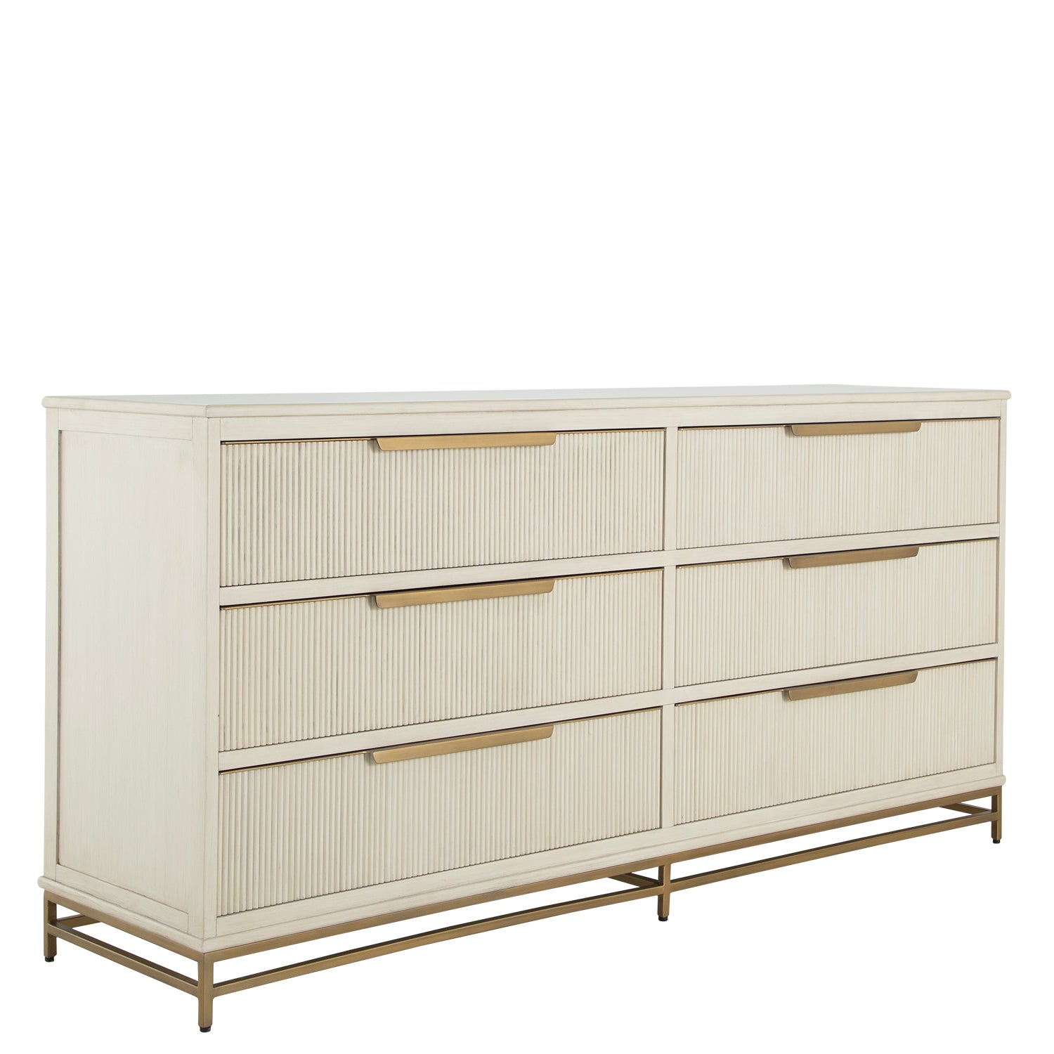 Gabby - SCH-175425 - Dresser - Riggs - Stained Gold|Distressed Antique White