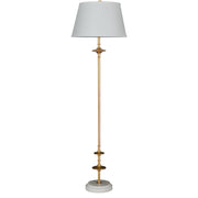 Gabby - SCH-175543 - One Light Floor Lamp - Avery - Aged Brass|Beige Linen|Light Beige Marble