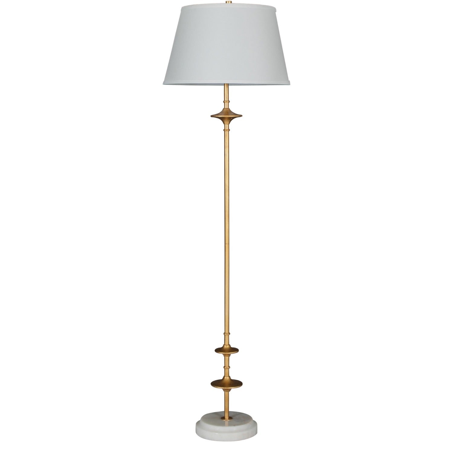 Gabby - SCH-175543 - One Light Floor Lamp - Avery - Aged Brass|Beige Linen|Light Beige Marble
