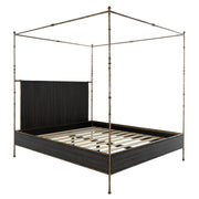Gabby - SCH-175598 - King Bed - Reese - Cerused Forest Black|Dark Antique Brass