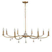 Gabby - SCH-175657 - Eight Light Chandelier - Loretta - Distressed Ivory|Vintage Gold