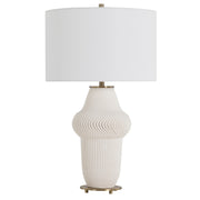 Gabby - SCH-175734 - One Light Table Lamp - Elara - Ivory Ceramic|Feather White Linen