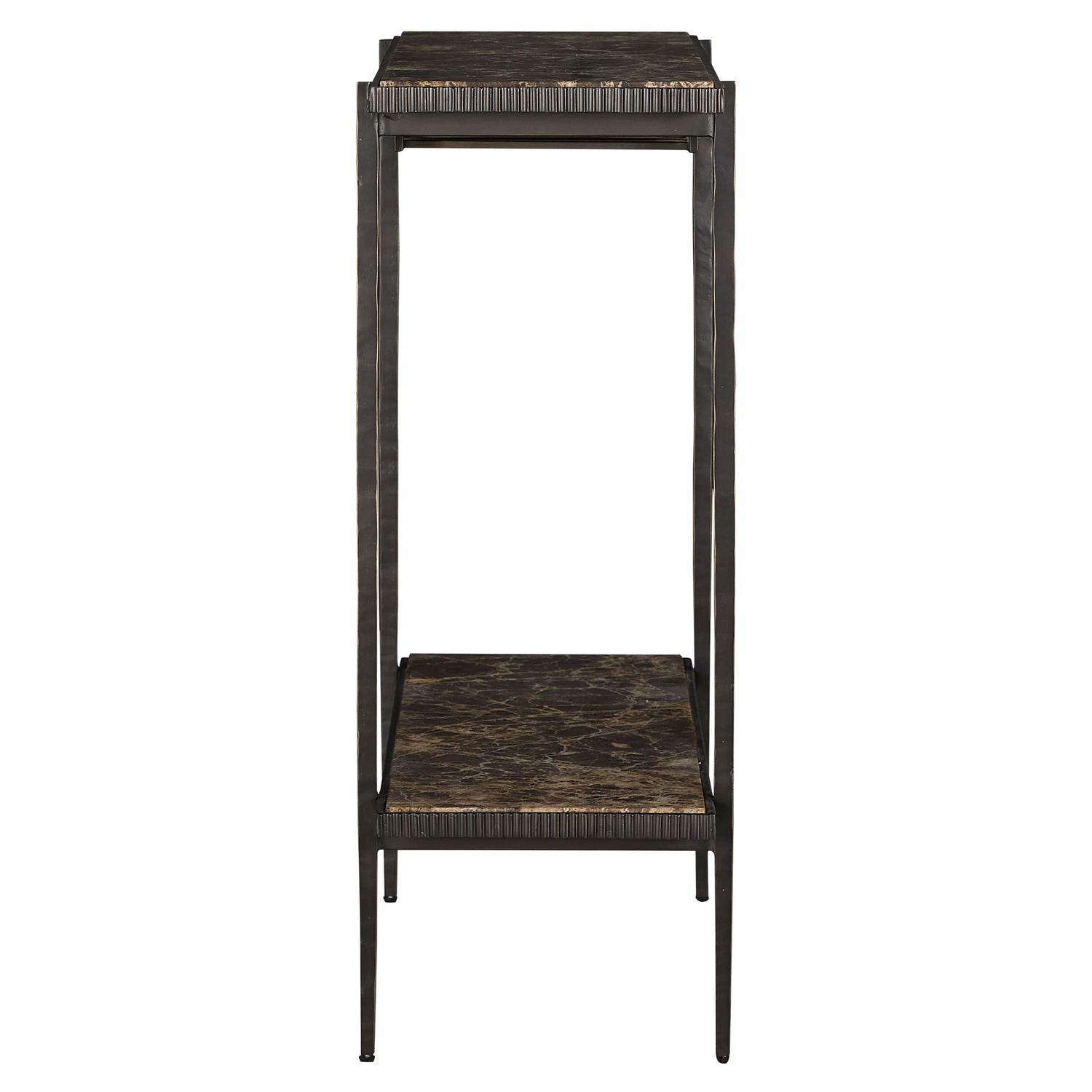 Gabby - SCH-175798 - Bar Console - Ariana - Forged Antique Bronze|Marron Imperial Marble
