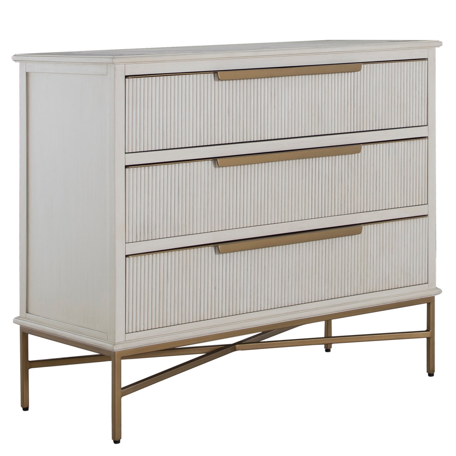 Gabby - SCH-175830 - Chest - Riggs - Stained Gold|Distressed Antique White