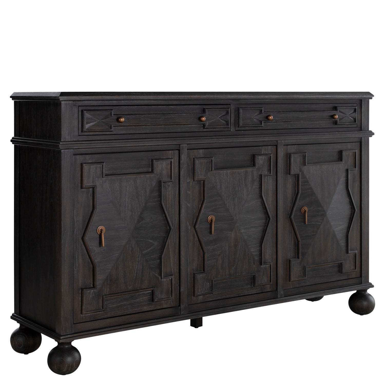 Gabby - SCH-175860 - Sideboard - Ezekiel - Cerused Forest Black|Antique Bronze