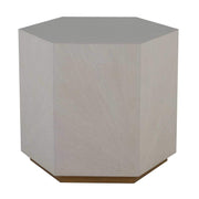 Gabby - SCH-192284 - Side Table - Winslet - Cerused White|Stained Gold
