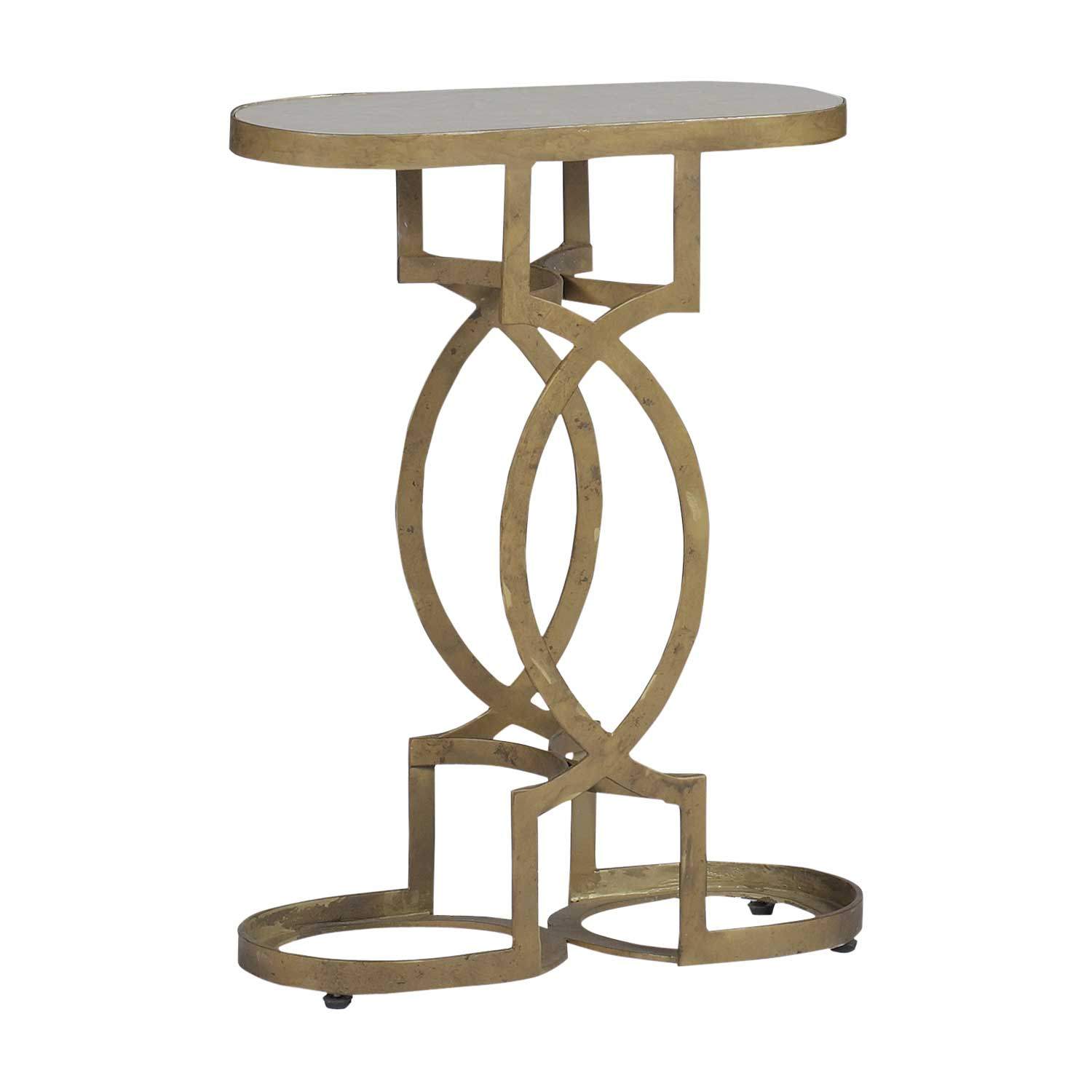 Gabby - SCH-250255 - Table - Natasha - Antique Brass|Clear Mirror
