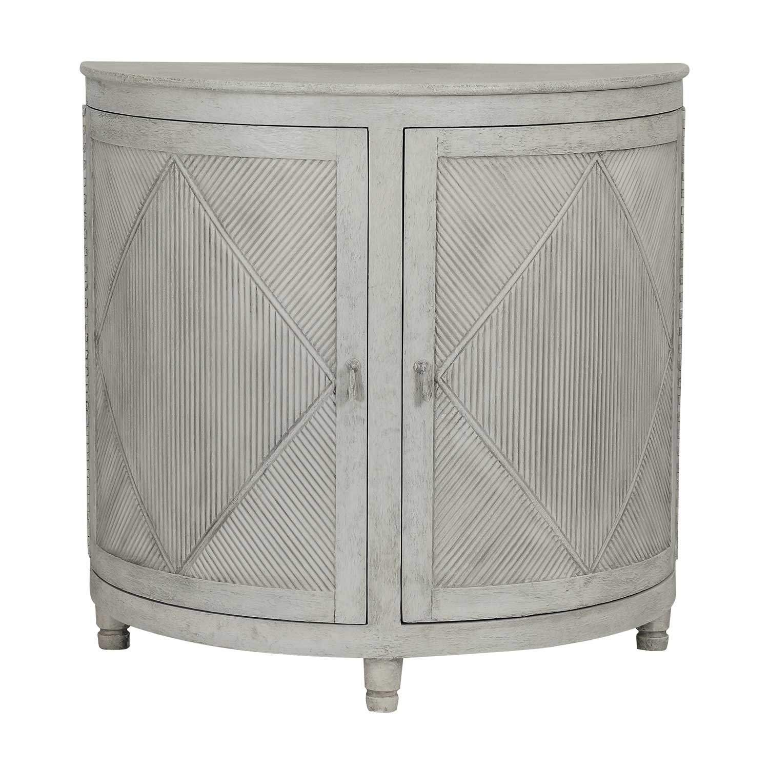 Gabby - SCH-280300 - Demilune - Chelsea - Distressed White