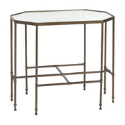 Gabby - SCH-290050 - Side Table - Barnes - Matte Gold|Eglomise Mirror