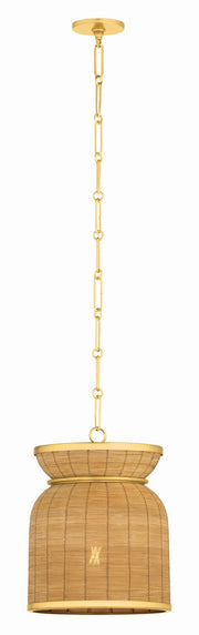Hudson Valley - 9913-AGB - One Light Pendant - Parkchester - Aged Brass