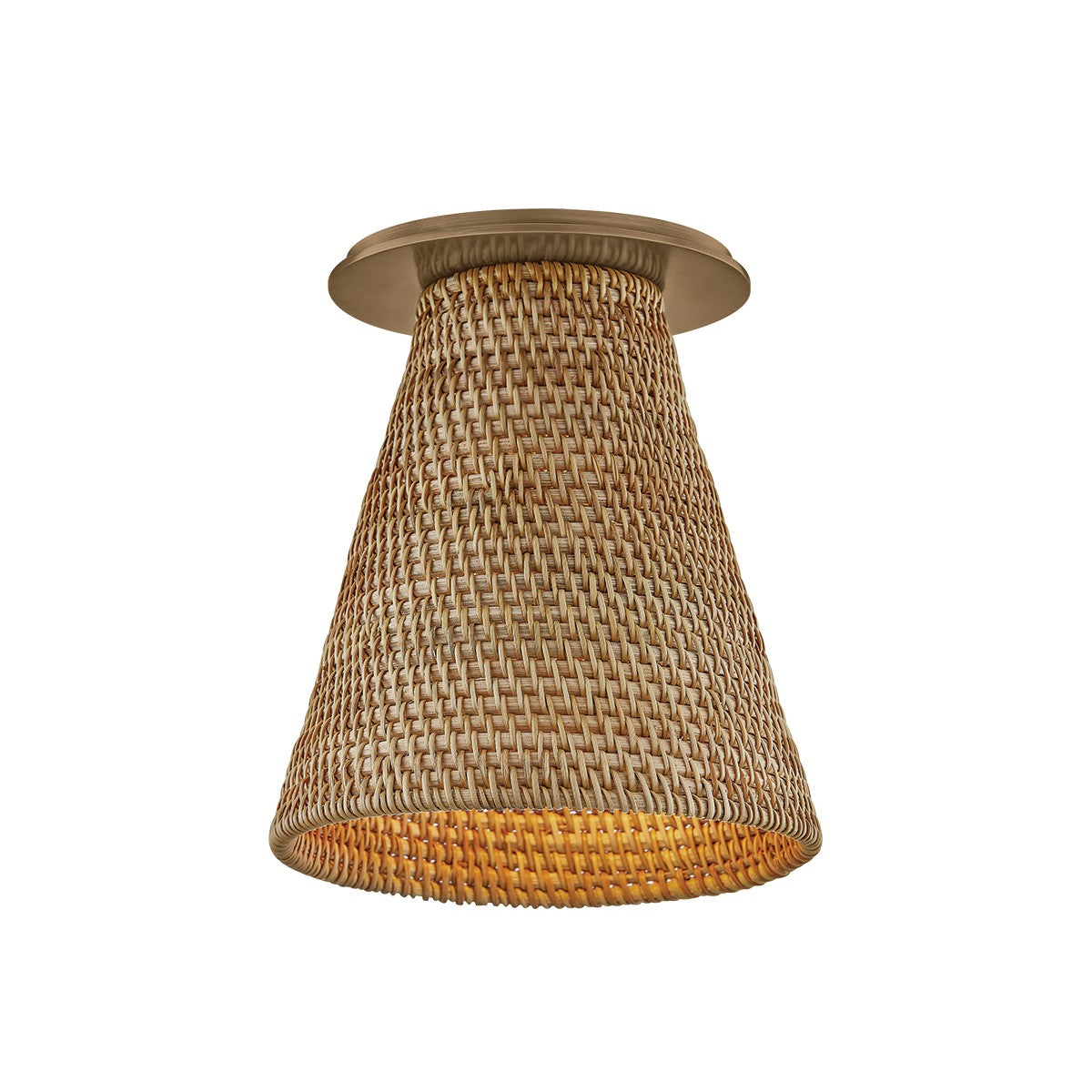 Troy Lighting - C3106-PBR - One Light Flush Mount - Menifee - Patina Brass