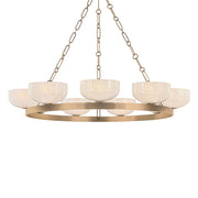 Troy Lighting - F1345-PBR - Nine Light Chandelier - Caelum - Patina Brass