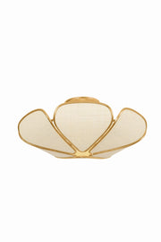 Hudson Valley - 3919-VGL - Three Light Semi Flush Mount - Bayville - Vintage Gold Leaf