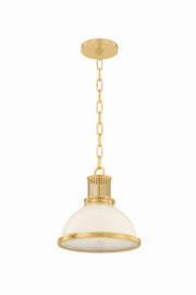 Hudson Valley - 9309-AGB - One Light Pendant - Pinesbridge - Aged Brass