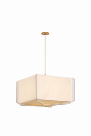 Hudson Valley - AH4433-PGL - Three Light Pendant - Louise - Patina Gold Leaf