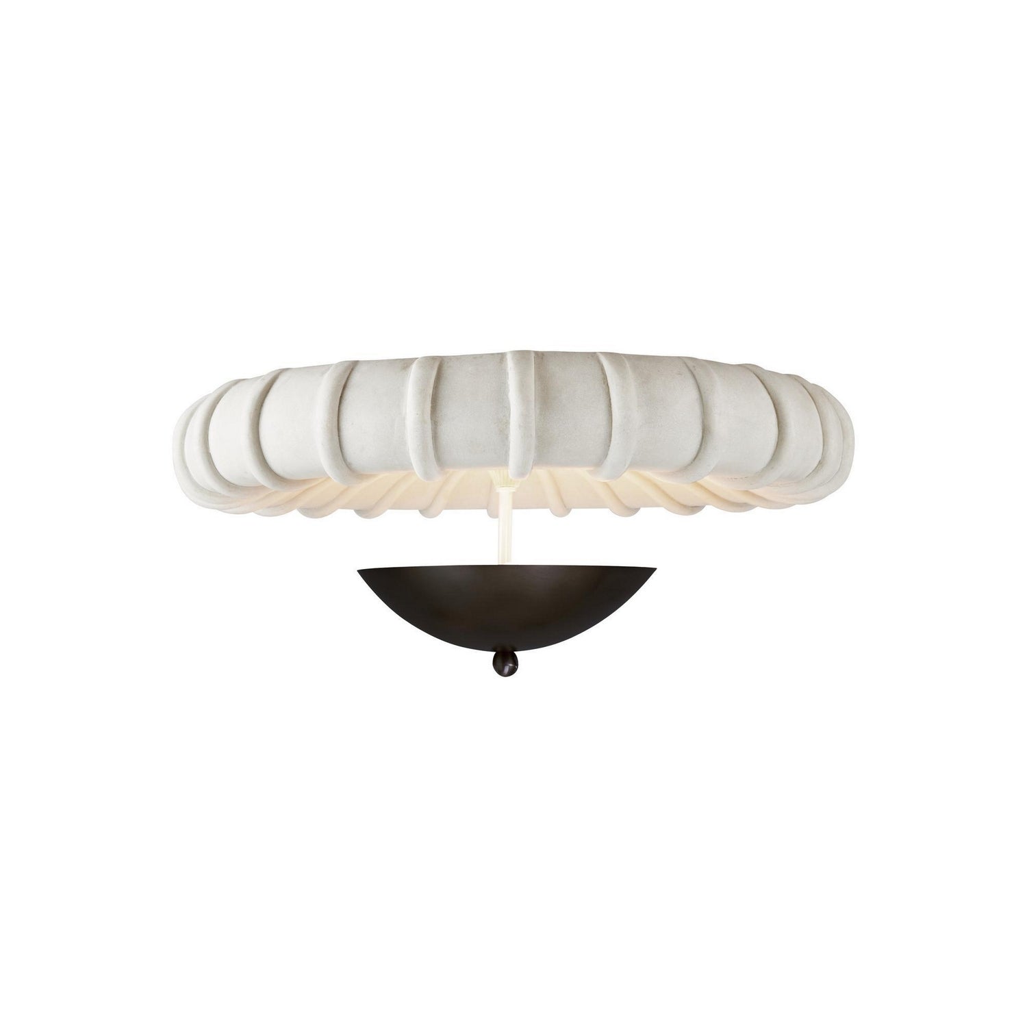 Arteriors - DFC19 - Three Light Flush Mount - Camella - Ivory