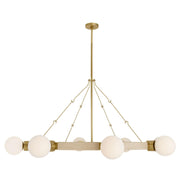 Arteriors - DLC42 - Eight Light Chandelier - Liberty - Matte Opal