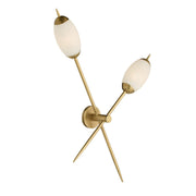 Arteriors - DWC95 - Two Light Wall Sconce - Natalia - Antique Brass