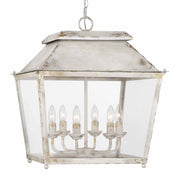 Golden - 0804-6P AI - Six Light Pendant - Abingdon - Antique Ivory