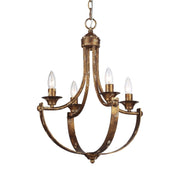 Golden - 0815-4 HG - Four Light Chandelier - Victoria - Heirloom Gold